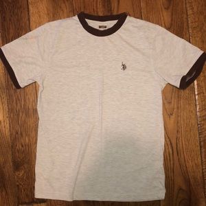 Polo By Ralp Lauren Grey and Maroon Tee!